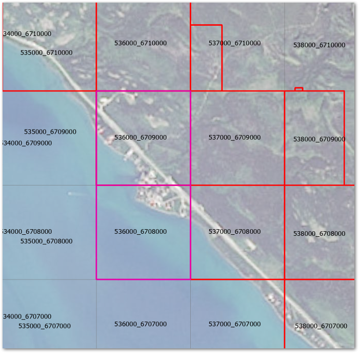 LAS Dataset representation of coverage area